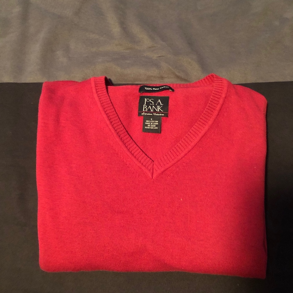Jos A Bank red sweater